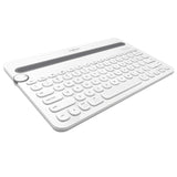 Logitech K480 Wireless Multi-Device Keyboard for Windows, Apple iOS Android or Chrome, Wireless Bluetooth, Compact Space-Saving Design, PC Mac Laptop Smartphone Tablet- White