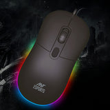 Ant Esports GM40 Wired Optical Gaming Mouse with RGB LED Black