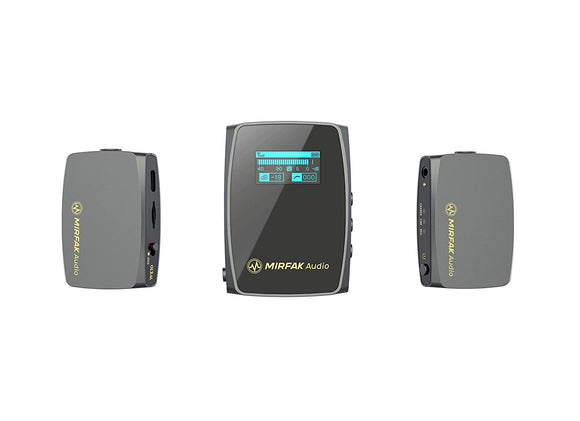 Mirfak WE10Pro Dual Compact Transmitter Wireless Microphone System