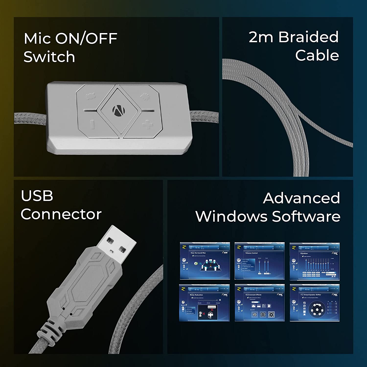 konsol Fitness femte ZEBRONICS Crusher USB Gaming Headphone with Advanced Software, 7.1 Sim –  BROOT COMPUSOFT LLP