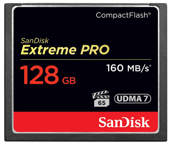 SanDisk 128GB Extreme PRO Compact Flash Memory Card UDMA 7 Speed Up to 160MB/s