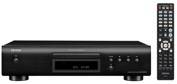 Denon DCD-600NE Compact CD Player in a Vibration-Resistant Design  2 Channels  Pure Direct Mode  Pair with PMA-600NE for Enhanced Sound Quality  Black