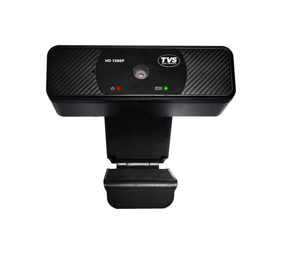Tvs Webcam WC-103 HD Video Calling  1080p, Wide-Angle Lens 60 Degrees, Built-in Microphone, Compatible with Windows, iOS & Android for All Video Calling Applications.