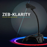 Zebronics Zeb-Klarity Wired Gaming Mic for Recording Streaming Mute Button BROOT CMPUSOFT LLP JAIPUR