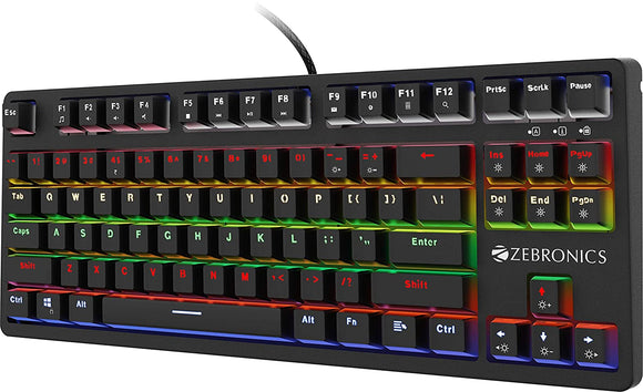 Zebronics Zeb-MAX V2 Premium Mechanical TKL (Tenkeyless) Keyboard BROOT COMPUSOFT LLP JAIPUR