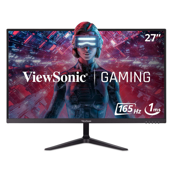ViewSonic VX2718-P-MHD 27 inch VA Panel Full HD Gaming Monitor 165Hz Refresh Rate, 1 MS Response Time, Dual HDMI, Dual Speakers, DP Port, Adaptive Sync