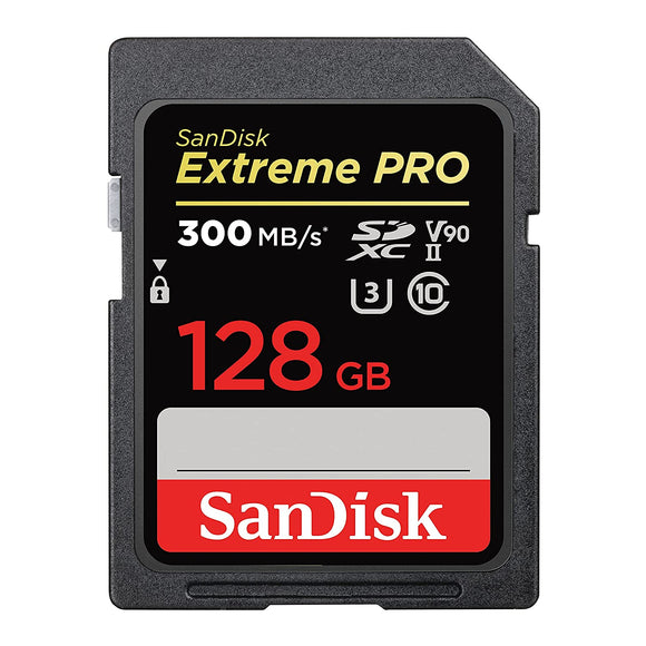 SanDisk Extreme PRO 128GB SD Memory Card up to 300MB/s