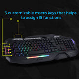 Zebronics Zeb-Magnus Wired Gaming Keyboard with LED Lights