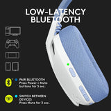 Logitech G435 Lightspeed and Bluetooth Wireless Over Ear Gaming Headphones White