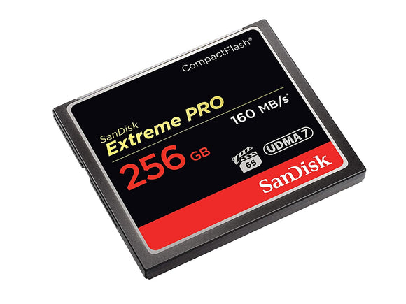 SanDisk Extreme PRO 256GB Compact Flash Memory Card UDMA 7 Speed Up To 160MB/s