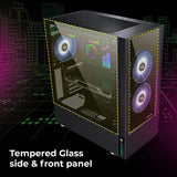Zebronics Zeb-Matrix PRO Gaming Cabinet with Motherboard RGB sync