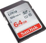 SanDisk 64GB Ultra SD Memory Card - 100MB/s