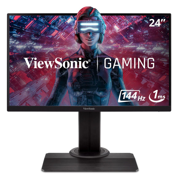 ViewSonic XG2405 24 Inch Full HD LED 1080p, 1ms IPS Panel Frameless Gaming Monitor, Refresh Rate 144Hz, Premium Eye Care Technology, HDMI & Display Port, Flicker-Free and Blue Light Filter