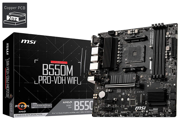 Msi Motherboard 550 B550M PRO VDH WIFI FOR AMD    BROOT COMPUSOFT LLP JAIPUR