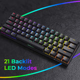 Zebronics ZEB-MAX NINJA 200 61 keys wireless  Gaming mechanical keyboard Black