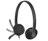 Logitech H340 Wired USB Headphones with Noise-Cancelling Black Broot Compusoft LLP Jaipur 
