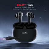 boAt Airdopes 181 True Wireless Earbuds with ENx™, Tech, Beast™, Mode(Low Latency Upto 60ms) for Gaming, ASAP™, Charge, 20H Playtime, Bluetooth v5.2, boAt Signature Sound, IPX4 & IWP™,Carbon Black