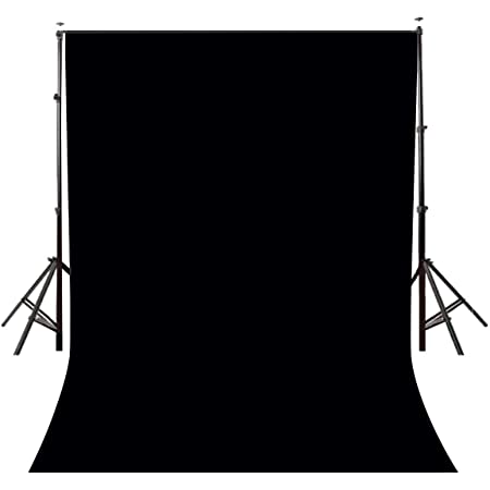 Photography Background Cloth for Photoshoot Portrait Video Shooting Screen Cloth (8x12 ft) (Black)