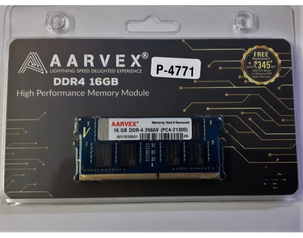 Aarvex Laptop Ram 16GB DDR4 2666 MHZ P-4771 – BROOT COMPUSOFT LLP