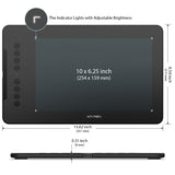 XP-Pen Star Deco 01 V2 Graphic Pen Tablet 10 X 6.25 inch Supports Laptop & Mobile - BROOT COMPUSOFT LLP