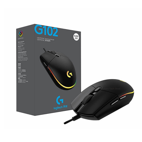 LOGITECH G402 HYPERION FURY WIRED GAMING MOUSE - (4000 DPI, OPTICAL SENSOR,  1000 HZ POLLING RATE)