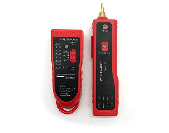 LAN CABLE TESTER WITH WIRE TRACKER (9V BATTERY REQUIRED)