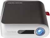 ViewSonic M1+_G2 Portable Smart Wi-Fi Projector with Dual Harman Kardon Bluetooth Speakers HDMI USB Type C and Built-in Battery