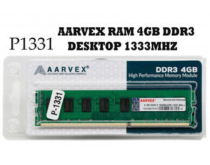 Aarvex Desktop Ram 4GB DDR3 1333 MHZ P-1331 BROOT COMPUSOFT LLP JAIPUR