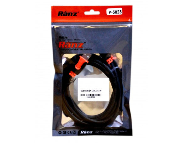 RANZ USB PRINTER CABLE 1.5M HEAVY