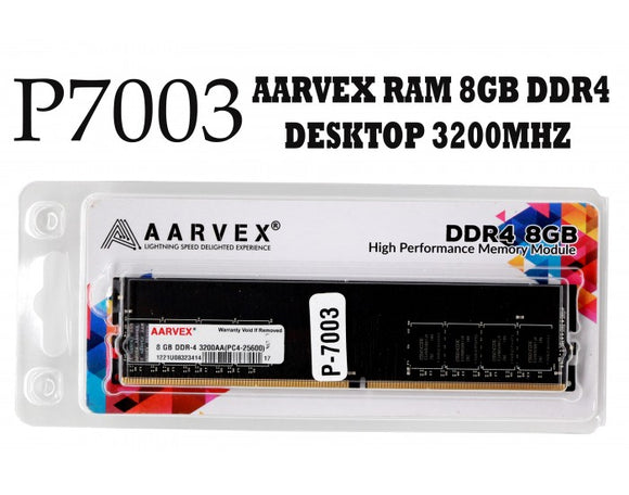 AARVEX DESKTOP RAM 8GB DDR4 3200 MHZ P-7003 BROOT COMPUSOFT LLP JAIPUR