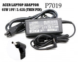 Acer Laptop Adaptor 65W 19V / 3.42A THIN PIN  PA-1650-02