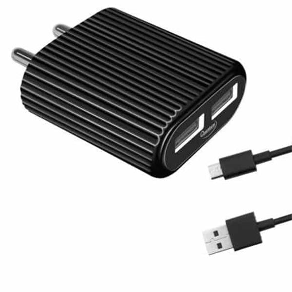 Quantum Mobile Charger With Cable Micro 2.4A 2PORT QWC-24211 BROOT COMPUSOFT LLP JAIPUR