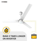 Atomberg Renesa 1200 mm BLDC Motor with Remote 3 Blade Ceiling Fan white