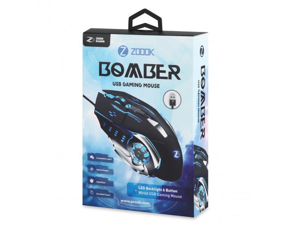 Zoook Wired Gaming Mouse with 3200 DPI and Colorful LED Light Bomber BROOT COMPUSOFT LLP JAIPUR