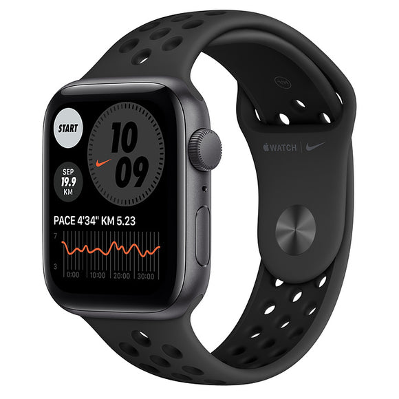 Apple Watch Nike SE GPS, 44mm Space Gray Aluminium Case with Anthracite/Black Nike Sport Band - Regular     MYYK2HN/A