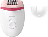 Philips BRE235/00 Corded Compact Epilator White and Pink for gentle hair removal at home