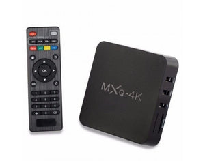MXQ PRO 4K Android TV Box 1GB RAM/8GB ROM 64 Bit Quad Core Wi-Fi UHD Smart TV Box - Media Streaming Device