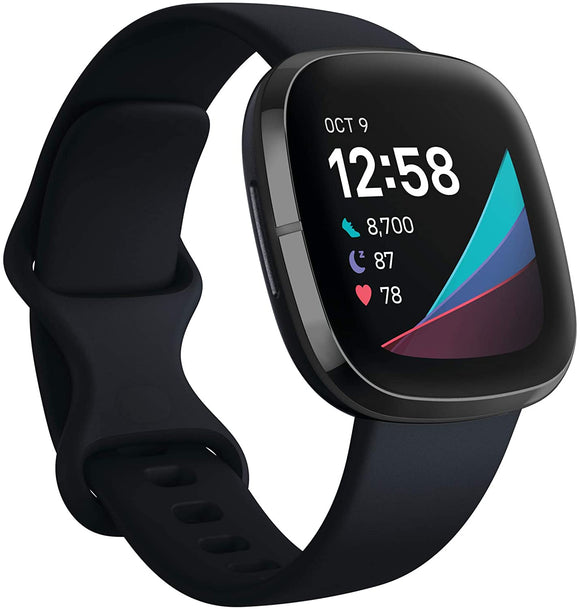 Fitbit Sense Advanced Smartwatch with Tools for Heart Health Stress Management & Skin Temperature Trends  Carbon Graphite One Size