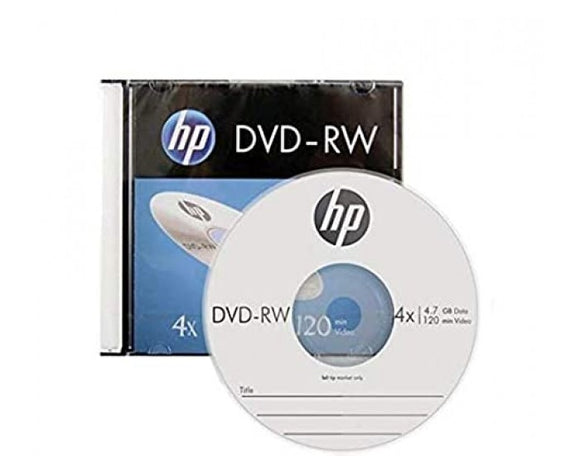 HP Blank DVD-RW 4.7GB Disc 10 Pack Jewel Case 4X Speed DVD BROOT COMPUSOFT LLP JAIPUR
