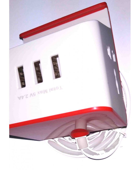 Stackfine Spike 2 Socket 3 Usb 1.5 M  With Phone Stand