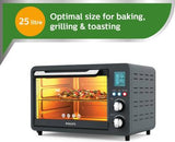 Philips HD6975/00 25 Litre Digital Oven Toaster Grill, Grey, 25 liter