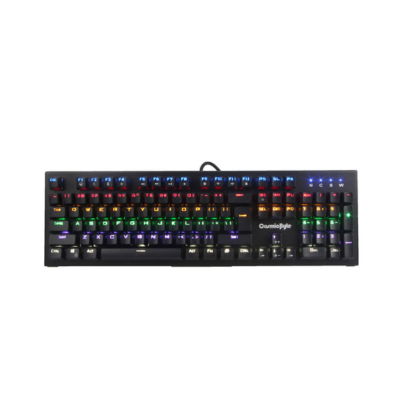 Cosmic Byte CB-GK-07 Aurora Mechanical Wired Gaming  Keyboard with Rainbow LED, Anti-Ghosting - BROOT COMPUSOFT LLP