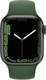 Apple Watch Series 7 GPS, 41mm Green Aluminium Case with Clover Sport Band - Regular   MKN03HN/A