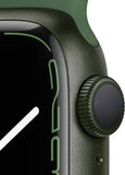 Apple Watch Series 7 GPS, 41mm Green Aluminium Case with Clover Sport Band - Regular   MKN03HN/A