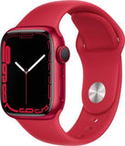 Apple  Watch Series 7 GPS MKN23HN/A 41 mm Aluminium Case  Red Strap, Regular