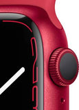 Apple  Watch Series 7 GPS MKN23HN/A 41 mm Aluminium Case  Red Strap, Regular