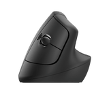 Logitech Lift Vertical Ergonomic Wireless Bluetooth Mouse  Graphite