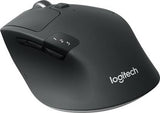 Logitech M720 Triathlon Multi-Device Wireless Mouse, Bluetooth, USB Unifying Receiver, 1000 DPI, 6 Programmable Buttons, 2-Year Battery, Compatible with Laptop, PC, Mac, iPadOS - Graphite Black