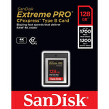 SANDISK 128GB CF EXPRESS CARD SPEED (R/W)1700/1200