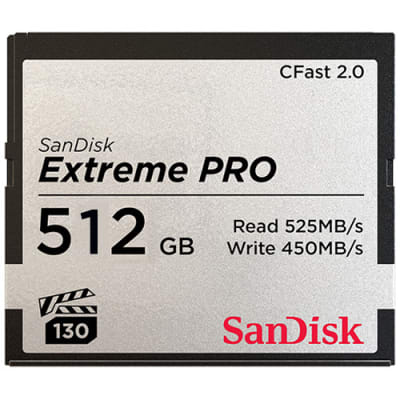 SANDISK 512GB C-FAST CARDS SPEED 525MB